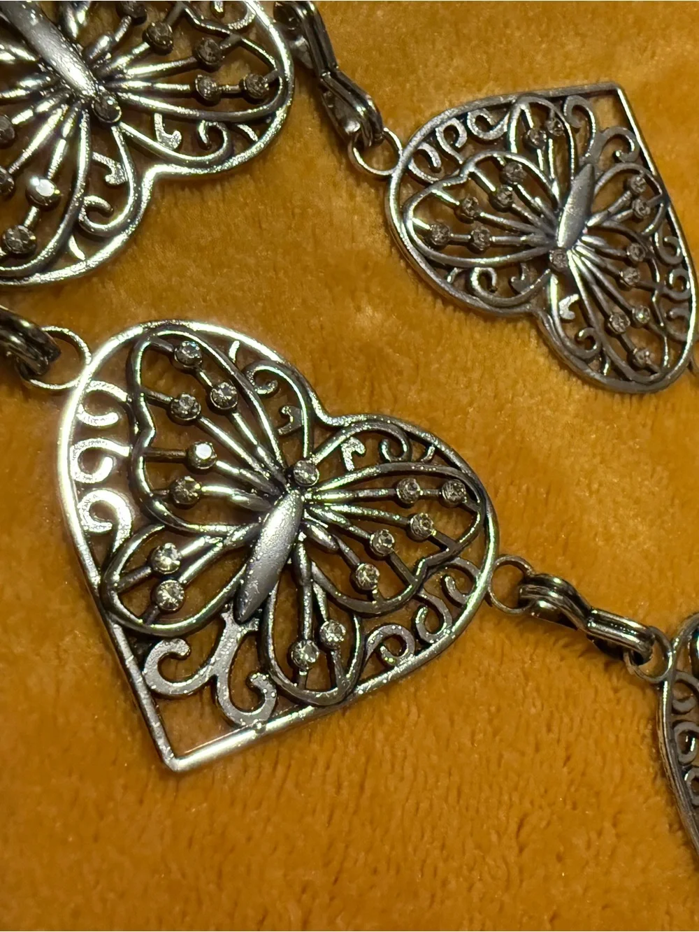 Silver Heart Link belt  - Women Jewelry